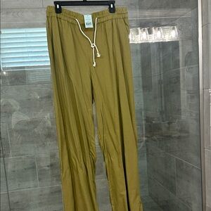 NEW Olive Green ladies Drawstring Pants